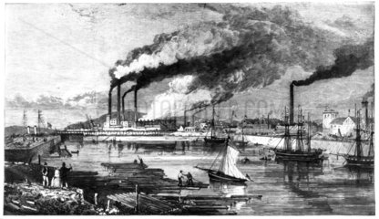 Iron and steel works near Barrow-in-Furness  1867.
