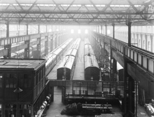 Carriages at Newton Heath Works  Greater Manchester  6 March 1927.