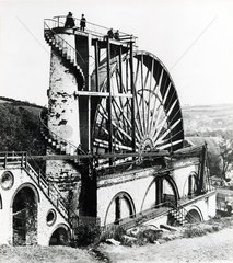 Waterwheel at Laxey  Isle of Man  1854.