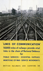 'Lines of Communication’  BR poster  1939-1945.