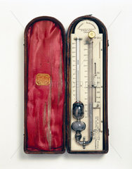 Ronketti’s sympiesometer  or air barometer  1839.