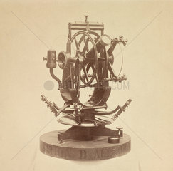 Transit of Venus portable altazimuth circle  1876.
