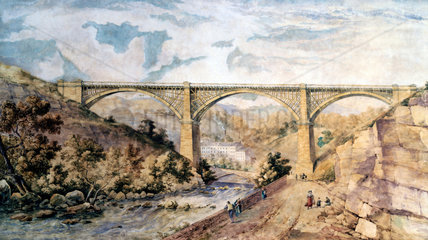 Etherow Viaduct at Broadbottom  Greater Manchester  1846.