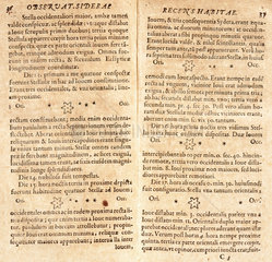 Galileo's drawings of Jupiter's satellites  1610.