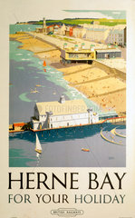 ‘Herne Bay for your Holiday’  BR (SR) poster  1948.