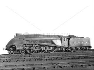 A4 class ‘Mallard’ locomotive  Doncaster Works  2 December 1946.