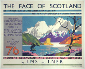 'The Face of Scotland'  LMS/LNER poster  1935.