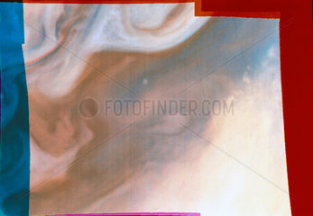Close up of the clouds of Jupiter  Voyager 1979.