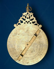 Indo-Persian brass astrolabe  1666.