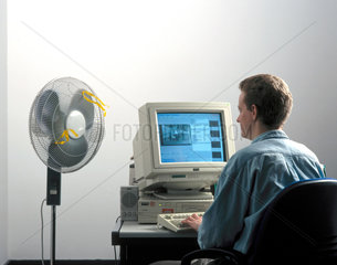 Man using a computer  1997.