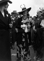 Fashions at the Royal Ascot Races  Berkshire  15 June 1938.