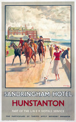 ‘Sandringham Hotel  Hunstanton’  LNER poster  1923-1947.