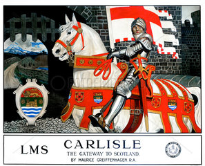 ‘Carlisle  the Gateway to Scotland'  LMS poster  1924.