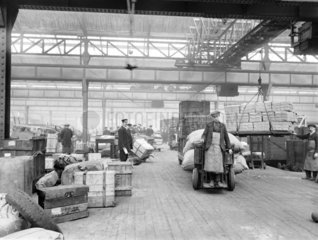 Oldham Road goods depot  Manchester  23 April 1924.