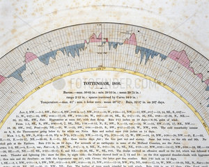 Detail of autographic curve for Tottenham  London  1816.