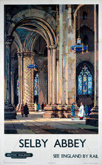 ‘Selby Abbey’  BR poster  1948-1965.
