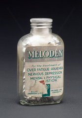 Bottle of ‘Meloden’ pills.