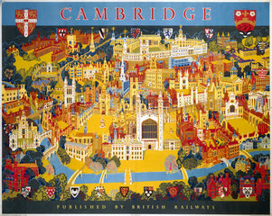 ‘Cambridge’  BR poster  c 1950s.