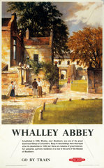 Whalley Abbey  British Rail poster  1959.
