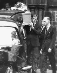 Shankly’s coffin  October 1981.