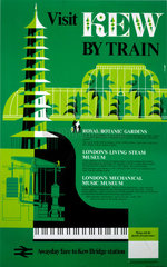 ‘Visit Kew by Train’  BR poster  1978.