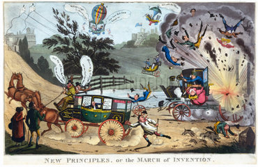 'New Principles  or the March of Invention' early 19th century.