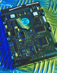 Circuitry of hard disk drive taken from a PC  1998.