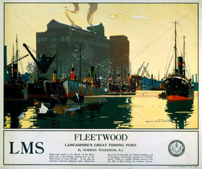 ‘Fleetwood’  LMS poster  1923-1945.