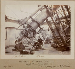 Making observations at the Royal Observatory  Greenwich  London  1895.