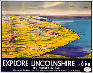 ‘Explore Lincolnshire’  LNER poster  1936.