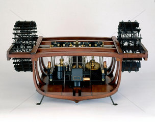 The original oscillating paddle engine  1827.