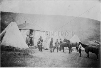 Captain Webb's hut  January 1856.