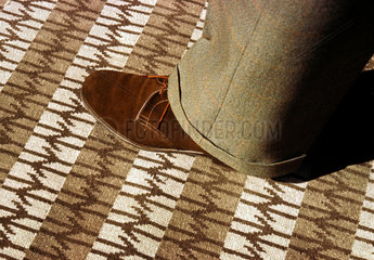British Rail brown carpet  1964.