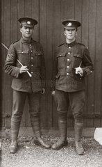 Two British soldiers  1914-1918.
