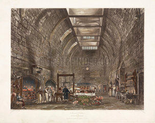 ‘Ancient Kitchen Windsor Castle’  early 19th century.