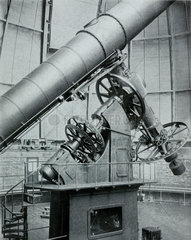 The Yerkes refracting telescope at Williams Bay  Wisconsin  USA  1915.