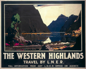 'The Western Highlands'  LNER poster  1935.