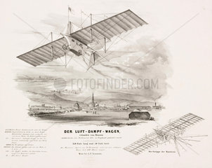 Henson’s ‘Aerial Steam Carriage’  c 1842.