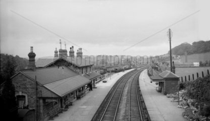 Pontrilas station  Herefordshire  13 August 1932.