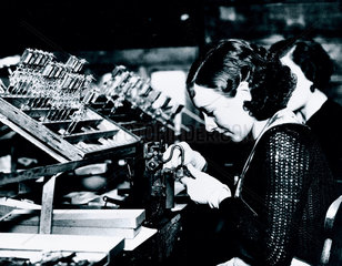 Manufacturing radio and television valves  c 1930s.