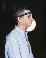 Demonstration of the 'Mind Switch’  Who am I? Gallery  Science Museum  2001.