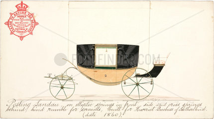 Duchess of Sutherland's posting landau  1860.
