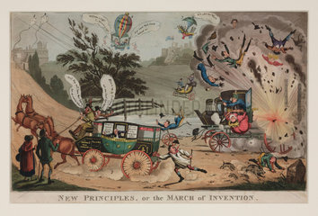 'New Principles  or the March of Invention' early 19th century.