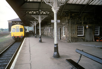 Malton Station  Yorkshire  1981.