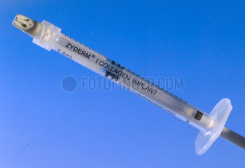 Collagen implant syringe.