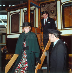 Prince and Princess of Wales  National Railway Museum  c 1980s.