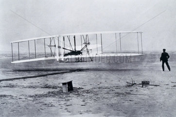 The Wright Brothers’ first powered and sustained flight  17th December 1903.
