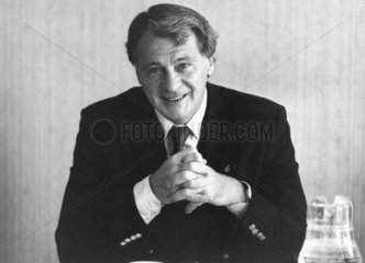 Bobby Robson  British footballer and manager  1986.