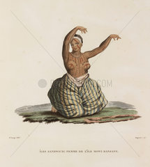 Female dancer  Maui  Sandwich Islands  1817-1820.