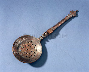 Steel spoon  Persian  1801-1930.